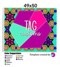 Load image into Gallery viewer, Deco Quilt Rhinestone Tumbler Template
