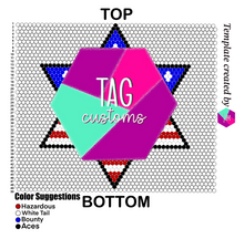 Load image into Gallery viewer, Star Flag Rhinestone Tumbler Template
