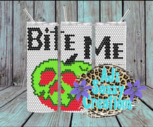 Load image into Gallery viewer, Bite Me Rhinestone Tumbler Template
