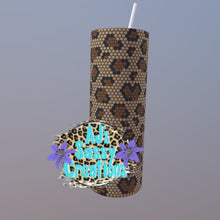 Load image into Gallery viewer, 30oz Leopard Print Rhinestone Tumbler Template
