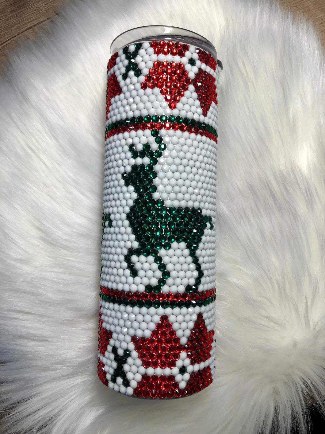 Christmas Reindeer Rhinestone Tumbler (20oz)