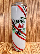 Load image into Gallery viewer, Sweet And Twisted Candy Cane Tumbler (20oz)
