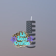 Load image into Gallery viewer, Thin line Flag Rhinestone Tumbler Template
